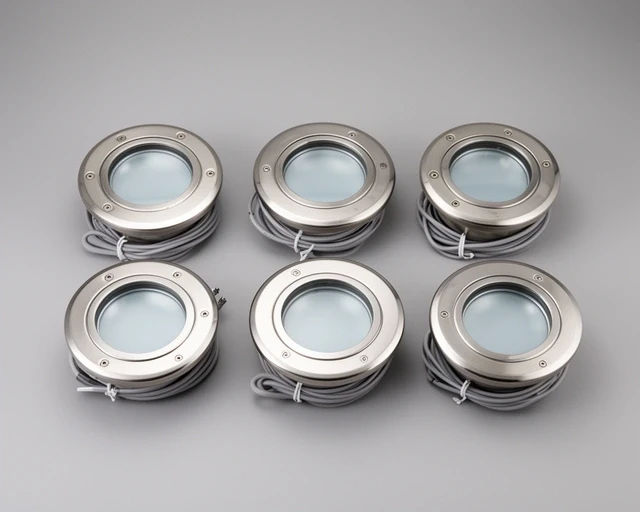 Deck lights, set of six
